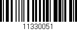 Código de barras (EAN, GTIN, SKU, ISBN): '11330051'