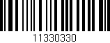 Código de barras (EAN, GTIN, SKU, ISBN): '11330330'