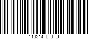 Código de barras (EAN, GTIN, SKU, ISBN): '113314_0_0_U'