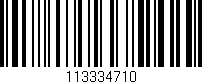 Código de barras (EAN, GTIN, SKU, ISBN): '113334710'