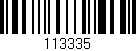 Código de barras (EAN, GTIN, SKU, ISBN): '113335'