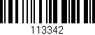 Código de barras (EAN, GTIN, SKU, ISBN): '113342'