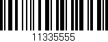 Código de barras (EAN, GTIN, SKU, ISBN): '11335555'