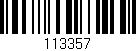 Código de barras (EAN, GTIN, SKU, ISBN): '113357'