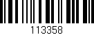 Código de barras (EAN, GTIN, SKU, ISBN): '113358'