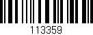 Código de barras (EAN, GTIN, SKU, ISBN): '113359'