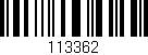 Código de barras (EAN, GTIN, SKU, ISBN): '113362'