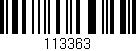 Código de barras (EAN, GTIN, SKU, ISBN): '113363'
