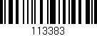 Código de barras (EAN, GTIN, SKU, ISBN): '113383'