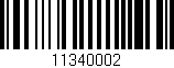 Código de barras (EAN, GTIN, SKU, ISBN): '11340002'