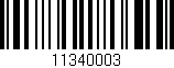 Código de barras (EAN, GTIN, SKU, ISBN): '11340003'