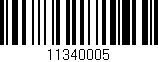 Código de barras (EAN, GTIN, SKU, ISBN): '11340005'