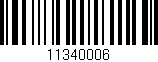 Código de barras (EAN, GTIN, SKU, ISBN): '11340006'