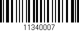 Código de barras (EAN, GTIN, SKU, ISBN): '11340007'