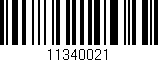 Código de barras (EAN, GTIN, SKU, ISBN): '11340021'