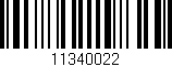 Código de barras (EAN, GTIN, SKU, ISBN): '11340022'