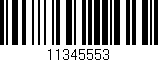 Código de barras (EAN, GTIN, SKU, ISBN): '11345553'