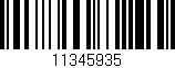 Código de barras (EAN, GTIN, SKU, ISBN): '11345935'