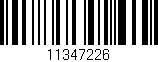 Código de barras (EAN, GTIN, SKU, ISBN): '11347226'