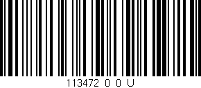 Código de barras (EAN, GTIN, SKU, ISBN): '113472_0_0_U'