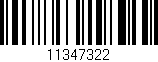 Código de barras (EAN, GTIN, SKU, ISBN): '11347322'