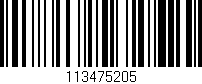 Código de barras (EAN, GTIN, SKU, ISBN): '113475205'