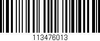 Código de barras (EAN, GTIN, SKU, ISBN): '113476013'