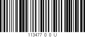 Código de barras (EAN, GTIN, SKU, ISBN): '113477_0_0_U'