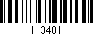 Código de barras (EAN, GTIN, SKU, ISBN): '113481'