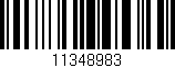 Código de barras (EAN, GTIN, SKU, ISBN): '11348983'
