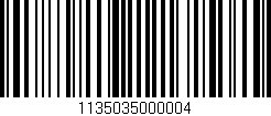 Código de barras (EAN, GTIN, SKU, ISBN): '1135035000004'