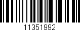 Código de barras (EAN, GTIN, SKU, ISBN): '11351992'