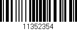 Código de barras (EAN, GTIN, SKU, ISBN): '11352354'