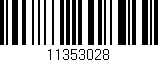 Código de barras (EAN, GTIN, SKU, ISBN): '11353028'