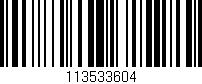 Código de barras (EAN, GTIN, SKU, ISBN): '113533604'