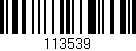 Código de barras (EAN, GTIN, SKU, ISBN): '113539'