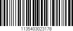 Código de barras (EAN, GTIN, SKU, ISBN): '1135403023178'