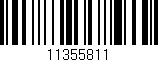 Código de barras (EAN, GTIN, SKU, ISBN): '11355811'