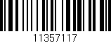 Código de barras (EAN, GTIN, SKU, ISBN): '11357117'