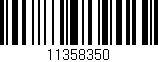 Código de barras (EAN, GTIN, SKU, ISBN): '11358350'