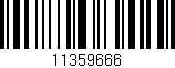 Código de barras (EAN, GTIN, SKU, ISBN): '11359666'