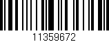 Código de barras (EAN, GTIN, SKU, ISBN): '11359672'