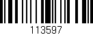 Código de barras (EAN, GTIN, SKU, ISBN): '113597'