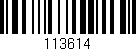 Código de barras (EAN, GTIN, SKU, ISBN): '113614'