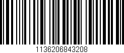 Código de barras (EAN, GTIN, SKU, ISBN): '1136206843208'
