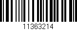Código de barras (EAN, GTIN, SKU, ISBN): '11363214'