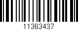 Código de barras (EAN, GTIN, SKU, ISBN): '11363437'