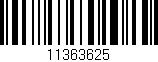 Código de barras (EAN, GTIN, SKU, ISBN): '11363625'