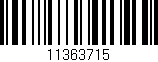 Código de barras (EAN, GTIN, SKU, ISBN): '11363715'