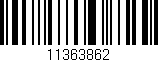 Código de barras (EAN, GTIN, SKU, ISBN): '11363862'